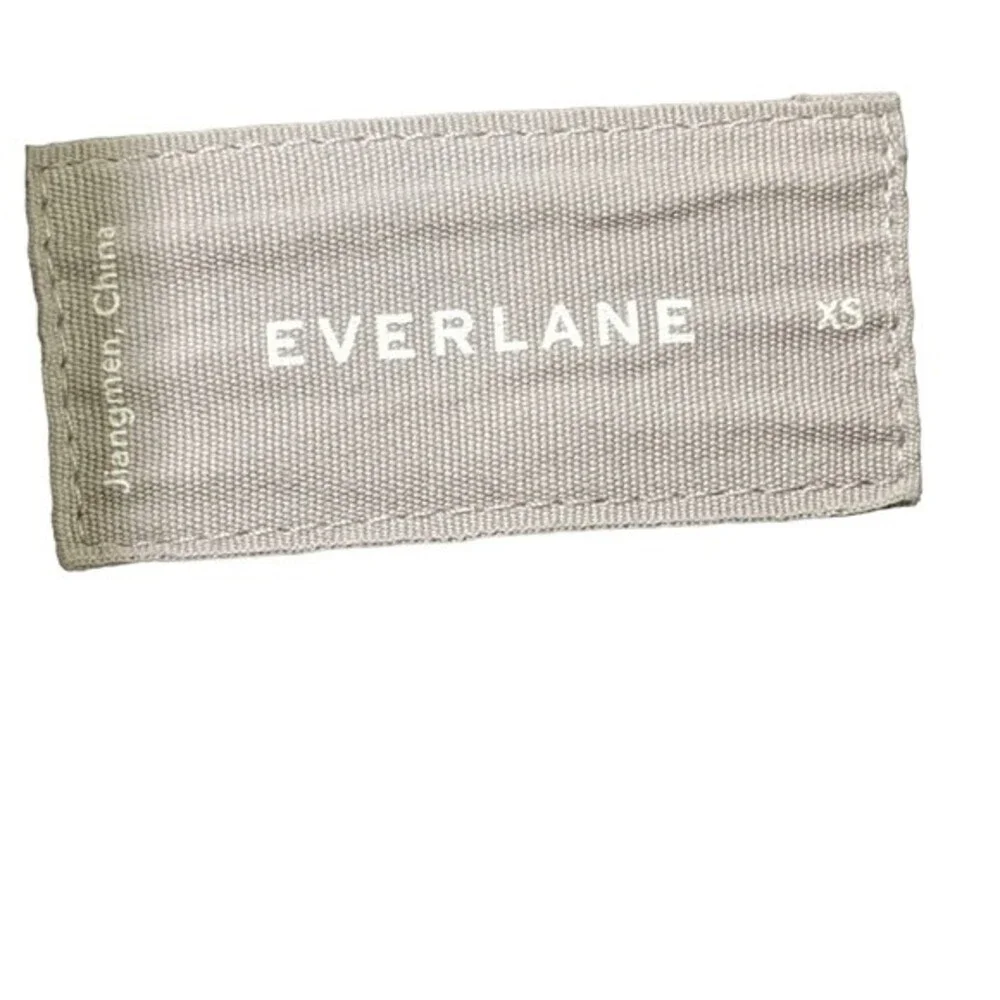 Everlane The modern utility military-esque zip front cotton jacket black  XS